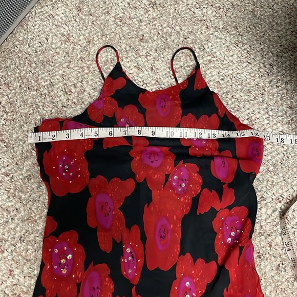 100% silk beaded midi dress - Picture 5 of 10